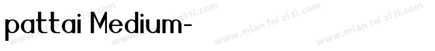 pattai Medium字体转换